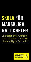 Skola för mänskliga rättigheter. Vi samarbetera med Amnesty International.